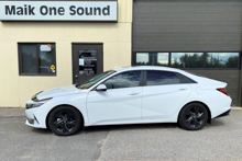 2021 Hyundai Elantra Hybrid with professional window tint in North Bay